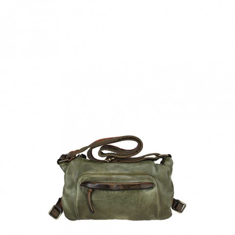 SMALL DOUBLE CROSS BODY OLIVE