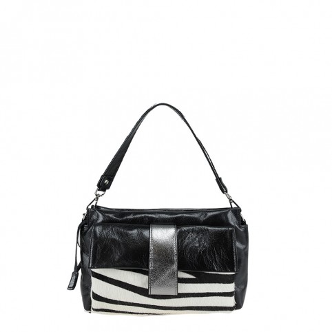 Cross body bag in Horsy mix leather